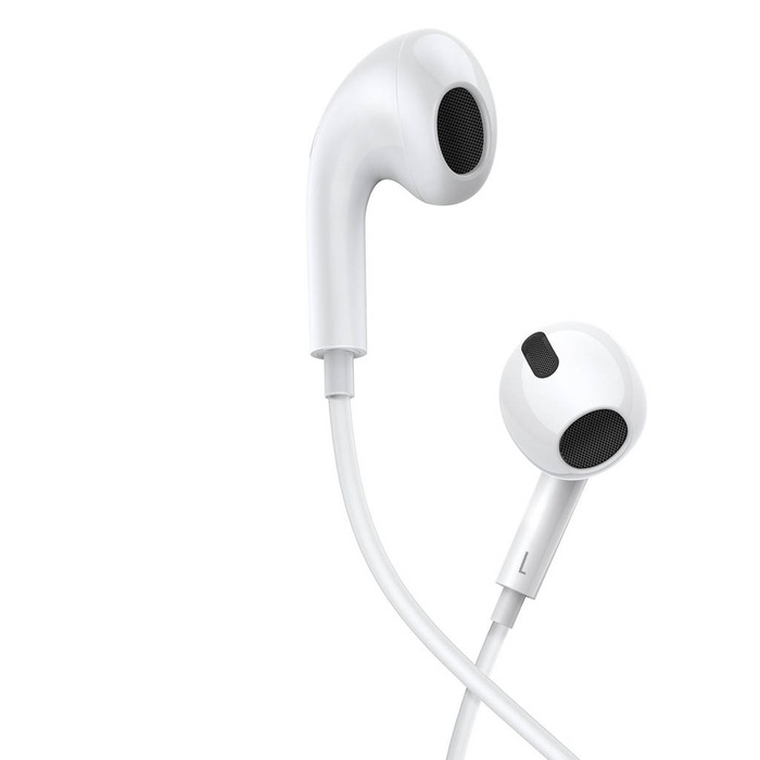 Baseus Encok H17 słuchawki przewodowe minijack 3.5mm biały (NGCR020002)