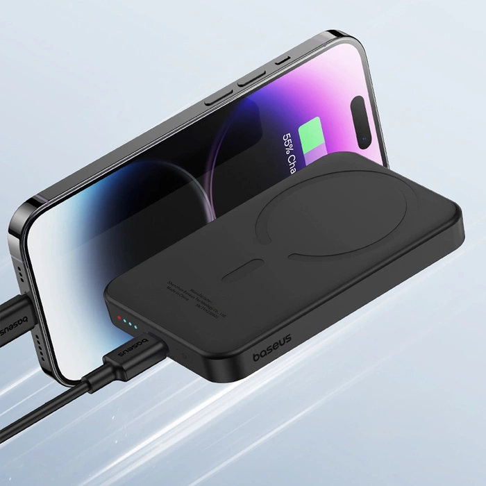 Mini powerbank Baseus 5000mAh 20W + kabel USB-C (20V/3A) - czarny