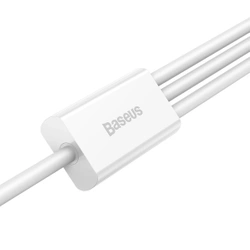 Kabel Baseus Superior Series USB-A - USB-C / Lightning / micro USB 3.5A 1m - biały