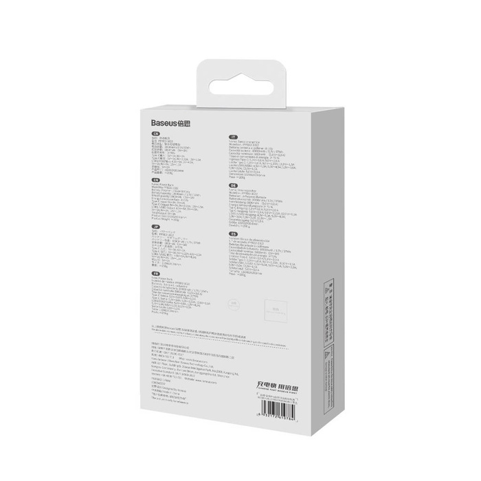Baseus Bipow Pro powerbank 10000mAh 22.5W + kabel USB 3A 0.3m czarny (PPBD040001)