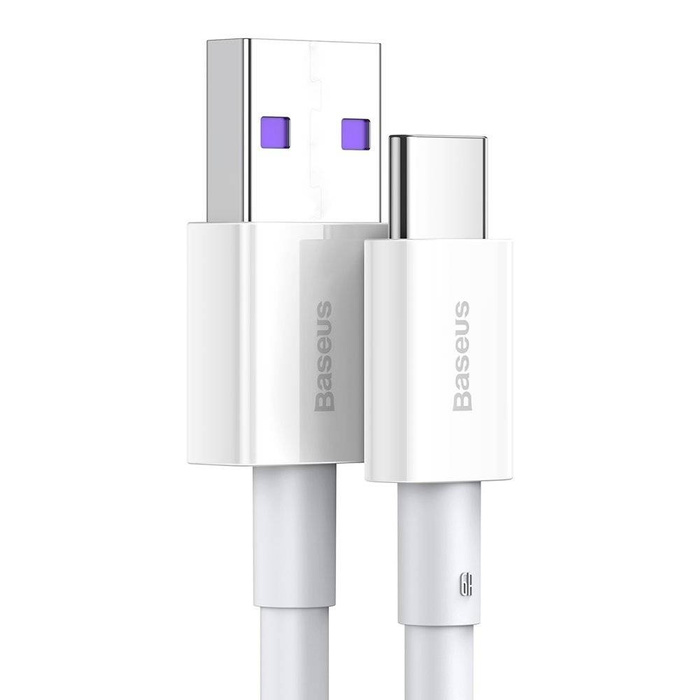 [PO ZWROCIE] Baseus Superior kabel USB - USB Typ C 66 W 6A 1 m Biały (CATYS-02)