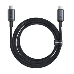 Baseus kabel Crystal Shine USB3.2 Full-Featured Fast-Charging Data Cable USB-C to USB-C 100W 1.5m 20Gb Cluster czarny