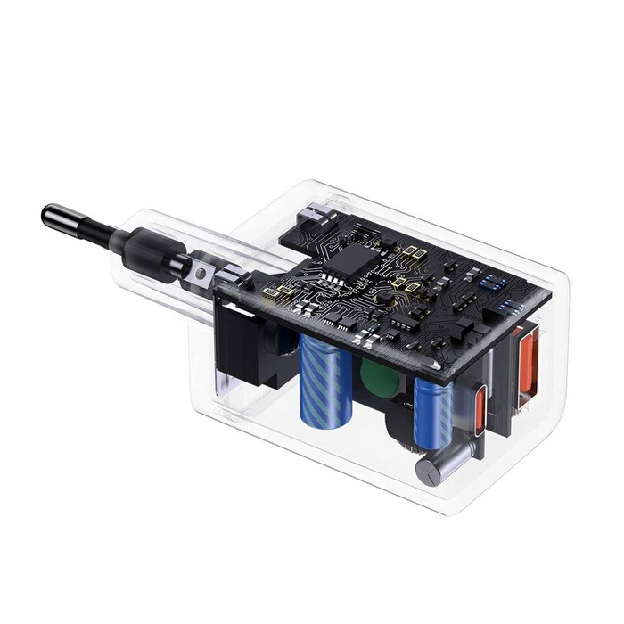 [PO ZWROCIE] Baseus Super Si Pro szybka ładowarka USB / USB Typ C 30W Power Delivery Quick Charge czarny (CCSUPP-E01)