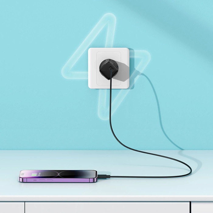 BASEUS ładowarka sieciowa Typ C PD 30W GaN Cube Pro czarna