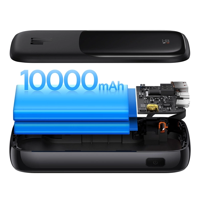[PO ZWROCIE] Powerbank 10000mAh 20W Baseus Qpow Pro Overseas Edition + kabel USB C 3A - czarny