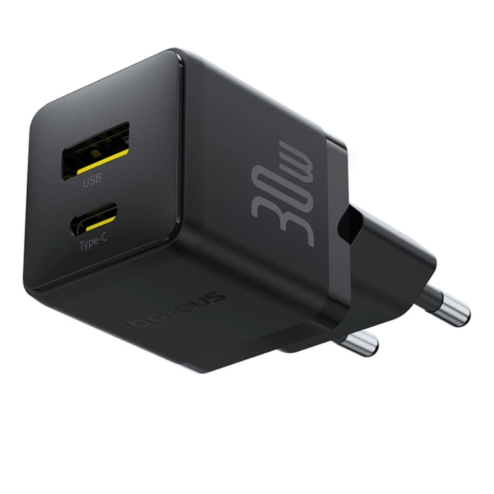 Ładowarka sieciowa Baseus Palm 30W USB-C USB-A - czarna