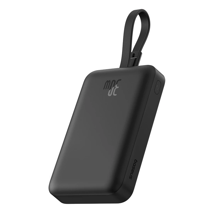Powerbank Baseus Magnetic Mini MagSafe 10000mAh 30W z wbudowanym kablem USB-C 0.3m Czarny