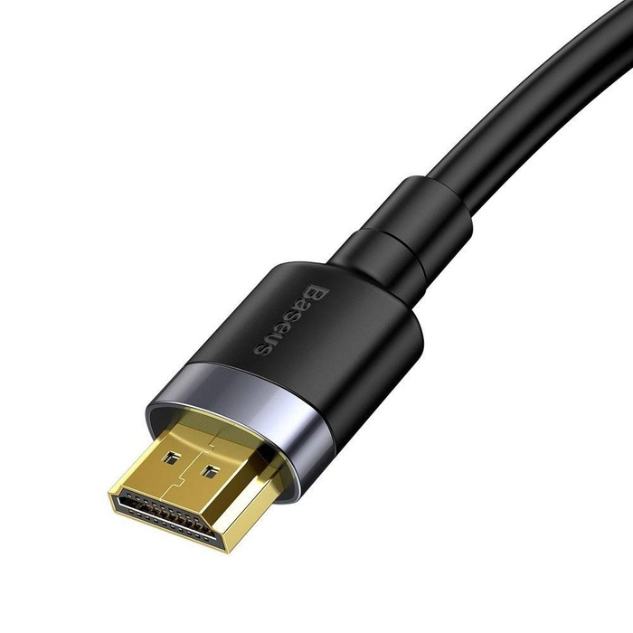 Baseus Cafule kabel przewód HDMI 2.0 4K 60 Hz 3D 18 Gbps 2m czarny (CADKLF-F01)