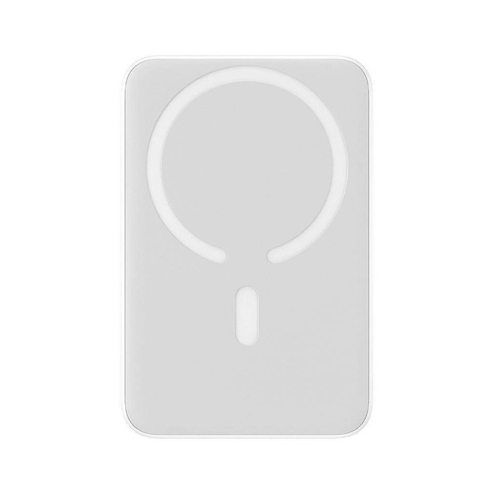 Baseus Magnetic Mini powerbank z ładowaniem indukcyjnym MagSafe 15W / szybkie ładowanie PD QC 20W 10000mAh biały (Overseas Edition) + Xiaobai Series kabel USB-C - USB-C 60W 3A 0.5m biały