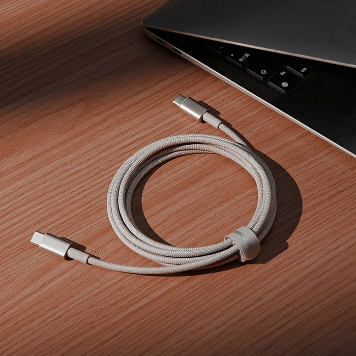 Kabel Baseus Tungsten Gold USB-C / USB-C 100W 2m - złoty
