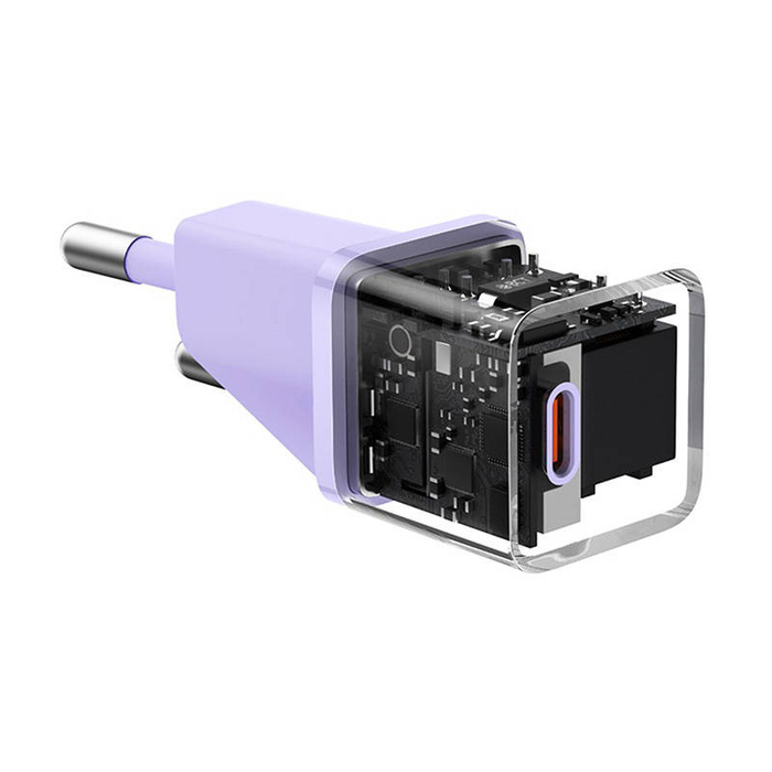 Mini ładowarka sieciowa Baseus GaN5  20W (fioletowa)
