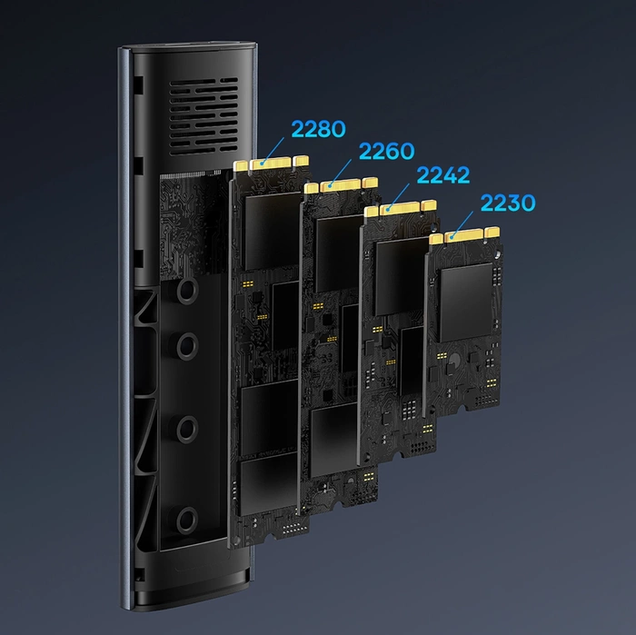 Baseus obudowa dysku FlyJoy Series SSD Enclosure (M.2 NVMe) Space Grey