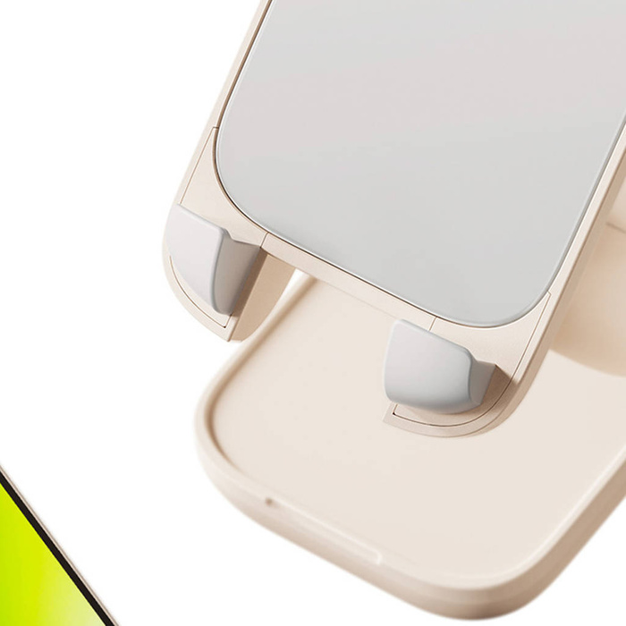 Regulowany stojak na telefon z lusterkiem Baseus Seashell Series - różowy