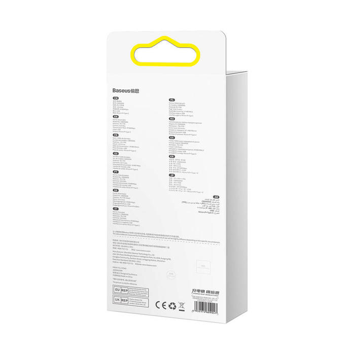 Baseus Bright Mirror 2 kabel przewód 3w1 USB Typ A - micro USB + Lightning + USB Typ C 3.5A 1.1m fioletowy (CAMJ010005)