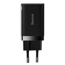 Baseus Super Si Pro szybka ładowarka USB / USB Typ C 30W Power Delivery Quick Charge czarny (CCSUPP-E01)