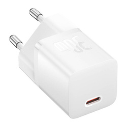 Mini ładowarka sieciowa Baseus GaN5  30W (biała)