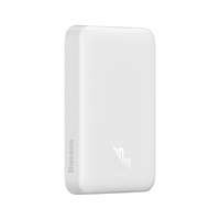 Baseus Magnetic Mini powerbank z ładowaniem indukcyjnym MagSafe 15W / szybkie ładowanie PD QC 20W 10000mAh biały (Overseas Edition) + Xiaobai Series kabel USB-C - USB-C 60W 3A 0.5m biały