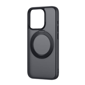 Etui iPhone 13 Pro Baseus SkyRing Magnetic ze stojakiem + szkło hartowane i zestaw czyszczący (czarny)