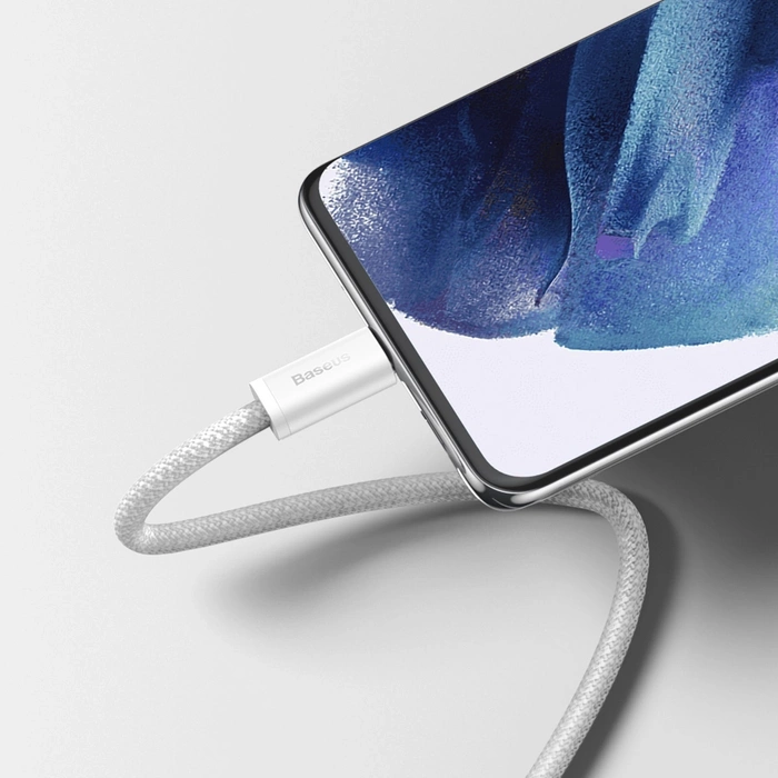 Kabel USB-C do USB-C Baseus Dynamic, 100W, 1m (biały)