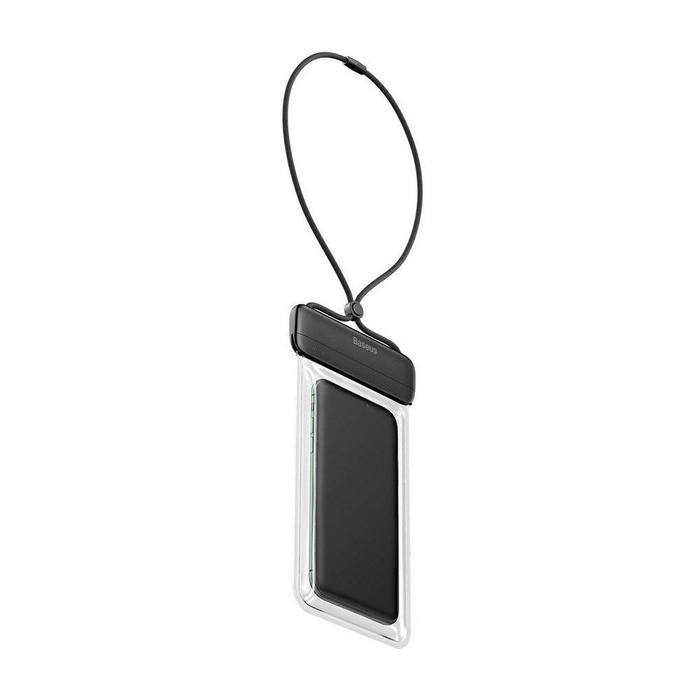 Baseus uniwersalny wodoodporny pokrowiec etui na telefon (max 7,2'') na basen nad wodę IPX8 czarny (ACFSD-DG1)
