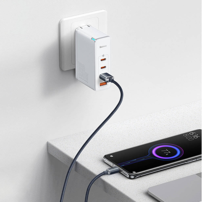 Baseus Crystal Shine Series kabel przewód USB do szybkiego ładowania i transferu danych USB Typ A - USB Typ C 100W 2m czarny (CAJY000501)