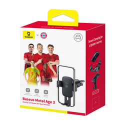 Uchwyt Samochodowy Baseus Metal Age 3 (black) Edycja Bayern