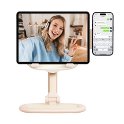 Regulowany stojak na tablet/telefon Baseus Seashell Series - różowy