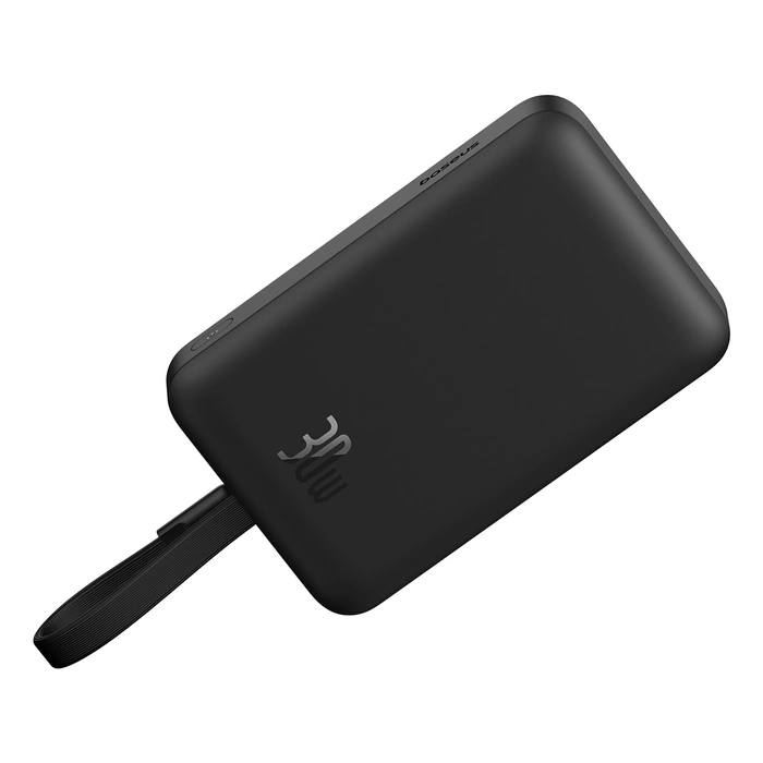 Powerbank Baseus Magnetic Mini MagSafe 10000mAh 30W z wbudowanym kablem USB-C 0.3m Czarny