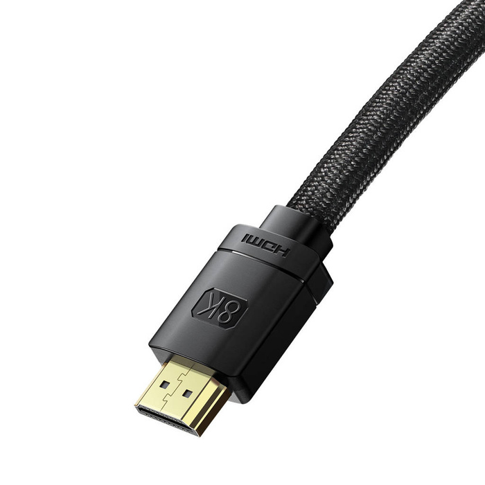 Baseus High Definition Series kabel HDMI 2.1 8K 60Hz 1,5m czarny (WKGQ040101)
