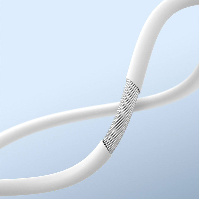 Baseus Encok C17 douszne słuchawki na kablu z mikrofonem USB Typ C białe (NGCR010002)