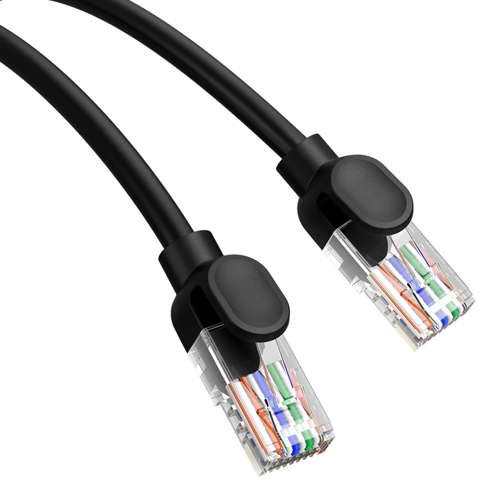 Kabel sieciowy Baseus Ethernet CAT5, 1m (czarny)