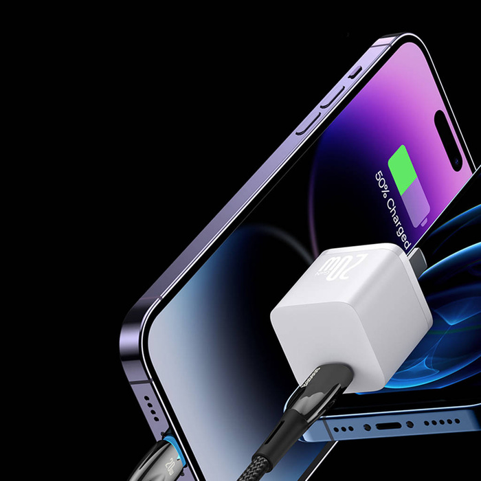 Baseus Glimmer Series kabel z szybkim ładowaniem USB-C 480Mb/s PD 100W 2m czarny