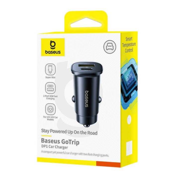 ŁAD SAM. BASEUS GOTRIP 30W USB-C/USB-A BLACK