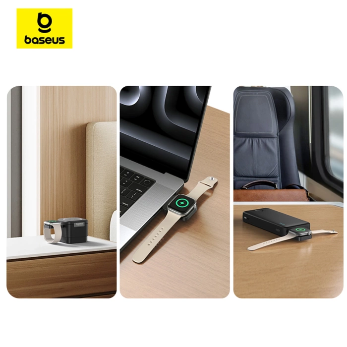 Ładowarka indukcyjna Baseus MagPro 2.5W magnetyczna do Apple Watch - czarna