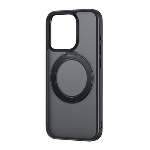 Etui iPhone 14 Pro Max Baseus SkyRing Magnetic ze stojakiem + szkło hartowane i zestaw czyszczący (czarny)