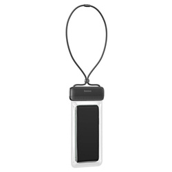 Baseus uniwersalny wodoodporny pokrowiec etui na telefon (max 7,2'') na basen nad wodę IPX8 czarny (ACFSD-DG1)