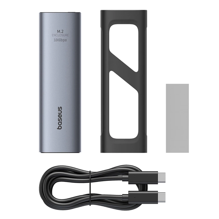Baseus obudowa dysku FlyJoy Series SSD Enclosure (M.2 NVMe) Space Grey