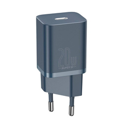 [PO ZWROCIE] Baseus Super Si 1C szybka ładowarka USB Typ C 20W Power Delivery + kabel USB Typ C - Lightning 1m niebieski (TZCCSUP-B03)