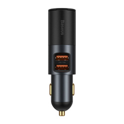 Baseus Share Together ładowarka samochodowa 2x USB / gniazdo zapalniczki 120W Quick Charge Power Delivery szary (CCBT-D0G)