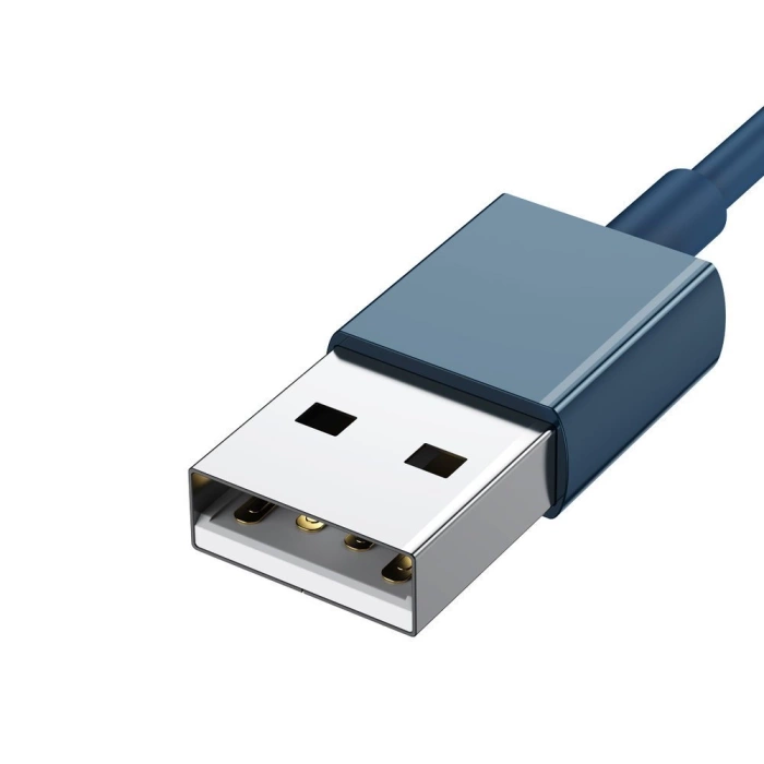 Kabel Baseus Superior 3w1USB - Lightning / USB Typ C / micro USB 3,5 A 1,5 m niebieski (CAMLTYS-03)