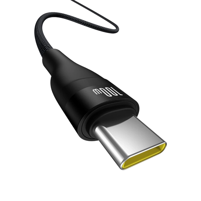 Baseus kabel Flash 2 Charging Cable USB to USB-C 100W 1m Cluster czarny
