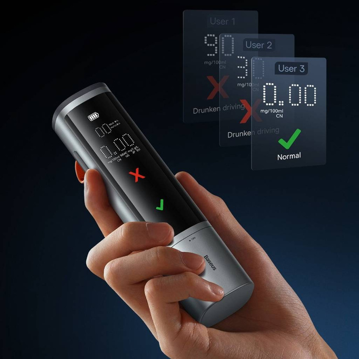 Baseus SafeJourney Pro Series alkomat 470mAh szary