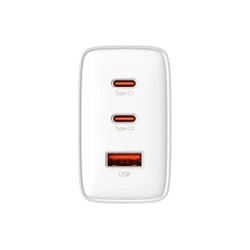 Ładowarka sieciowa Baseus OS-Cube Pro 2 x USB-C + USB, 65W (biała)