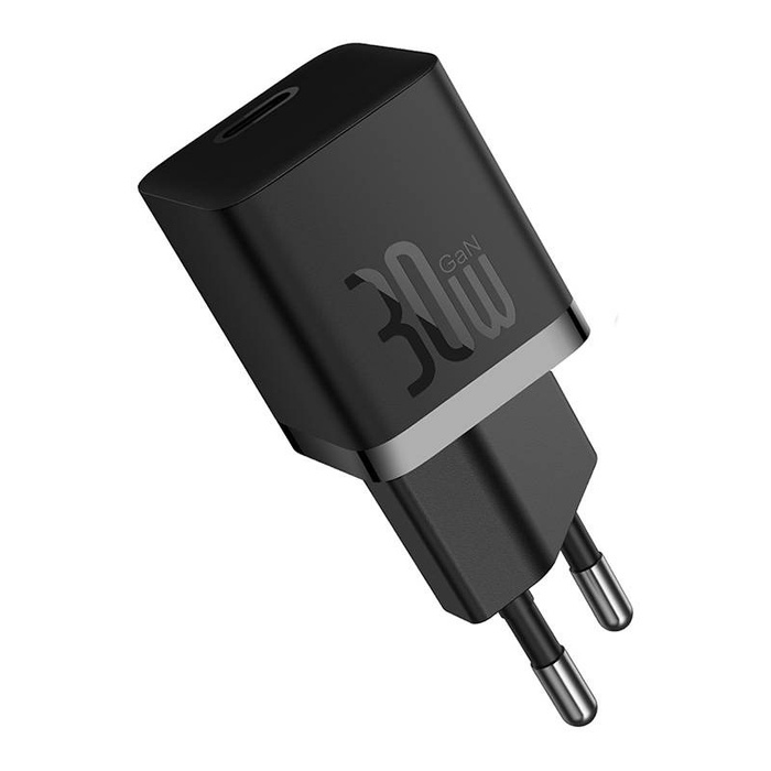 Mini ładowarka sieciowa Baseus GaN5  30W (czarna)