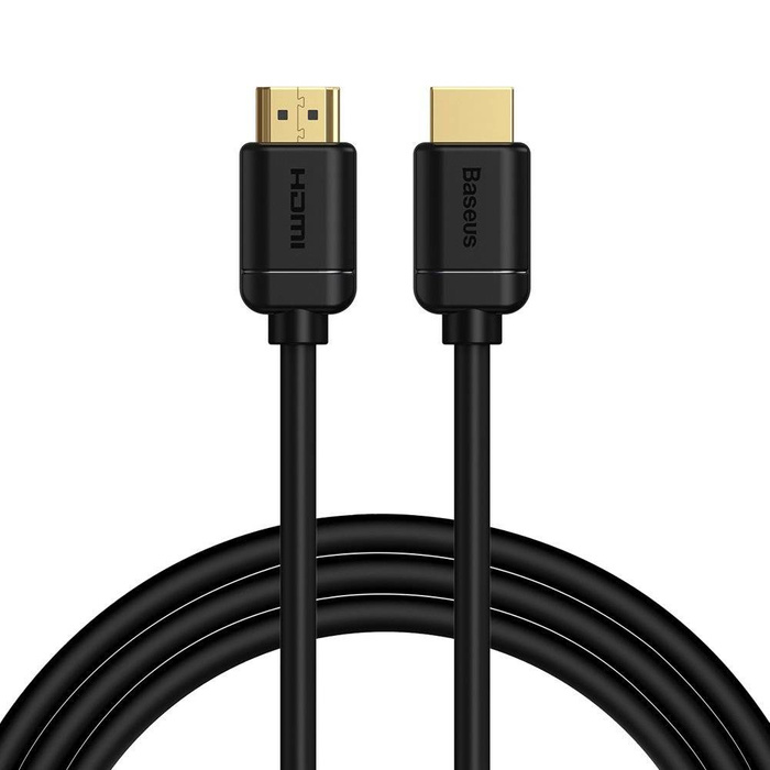 Baseus kabel przewód HDMI 2.0 4K 60 Hz 3D HDR 18 Gbps 2m czarny (CAKGQ-B01)