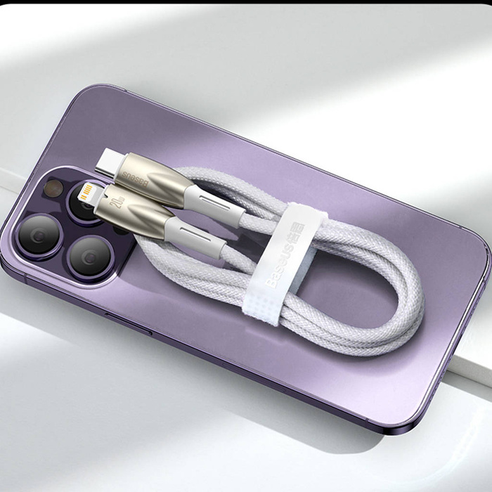 Baseus Glimmer Series kabel do szybkiego ładowania USB-A - USB-C 100W 480Mb/s 6A 2m czarny