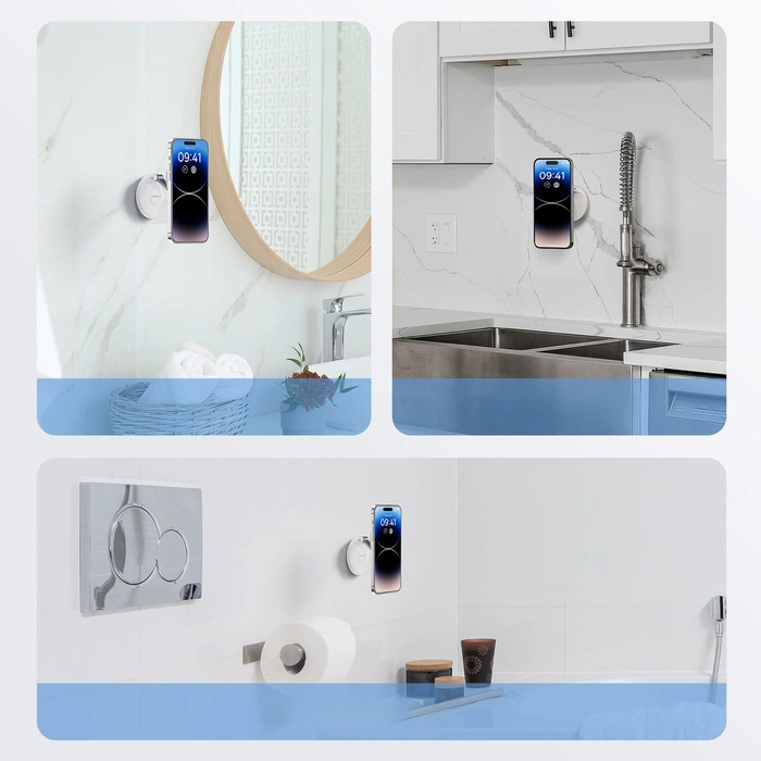 Magnetyczny uchwyt na telefon Baseus MagPro samoprzylepny (biały)