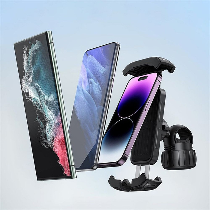 BASEUS uchwyt rowerowy / motocyklowy na kierownice QuickGo czarny C40561500113-00/BS-CM024