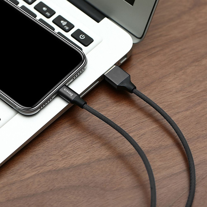 BASEUS kabel USB do Apple Lightning 8-pin 1,5A Yvien CALYW-C01 3m czarny