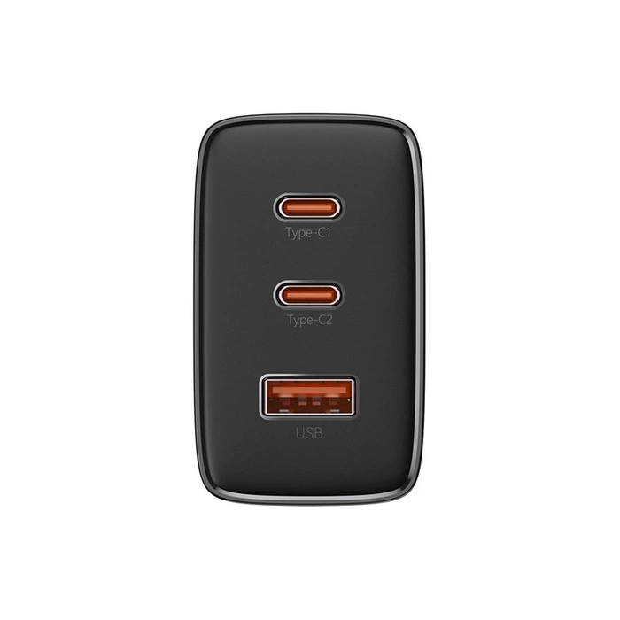 Ładowarka sieciowa Baseus OS-Cube Pro 2 x USB-C + USB, 65W (czarna)